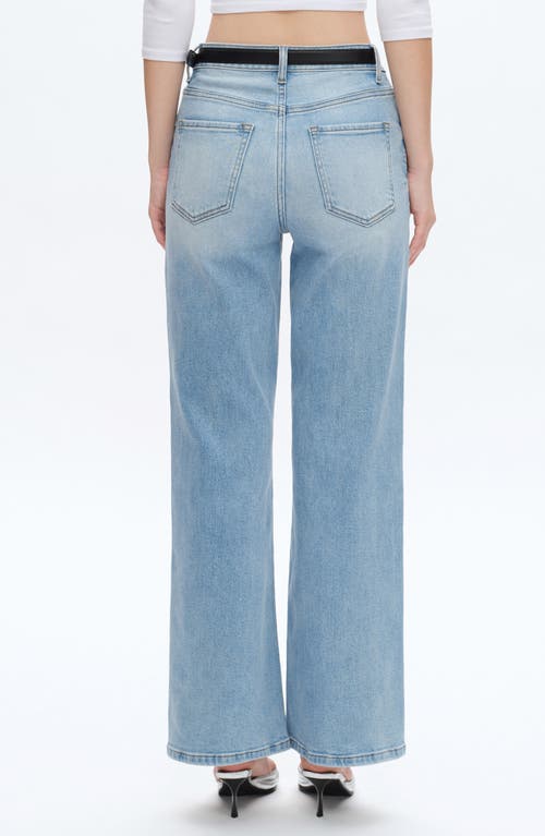 Bayeas High Waist Straight Leg Jeans In Swiss Bluednu