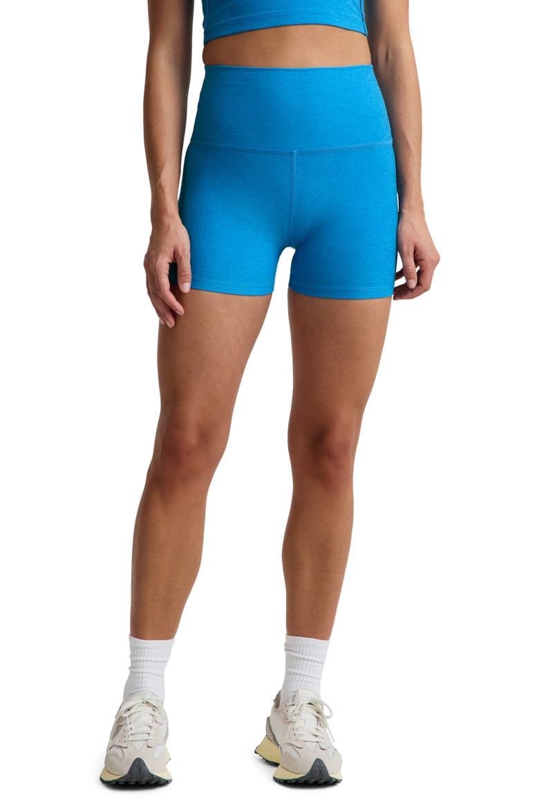 All for Run Bike Shorts, Main, color, MALIBU LAGOON HEATHER
