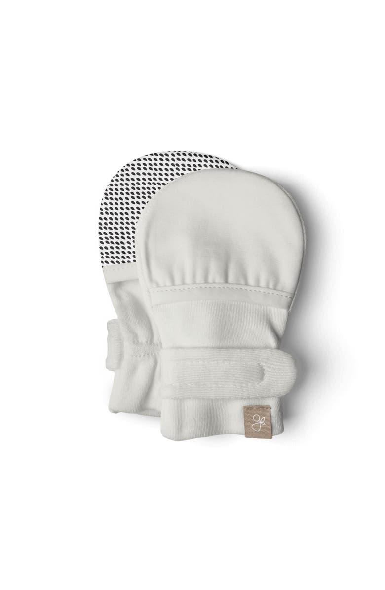goumikids Goumi Stay On 2-Pack Mitts - Clay Stripe + Cloud  3-6M, Alternate, color, Many Moons Pebble 2Pk