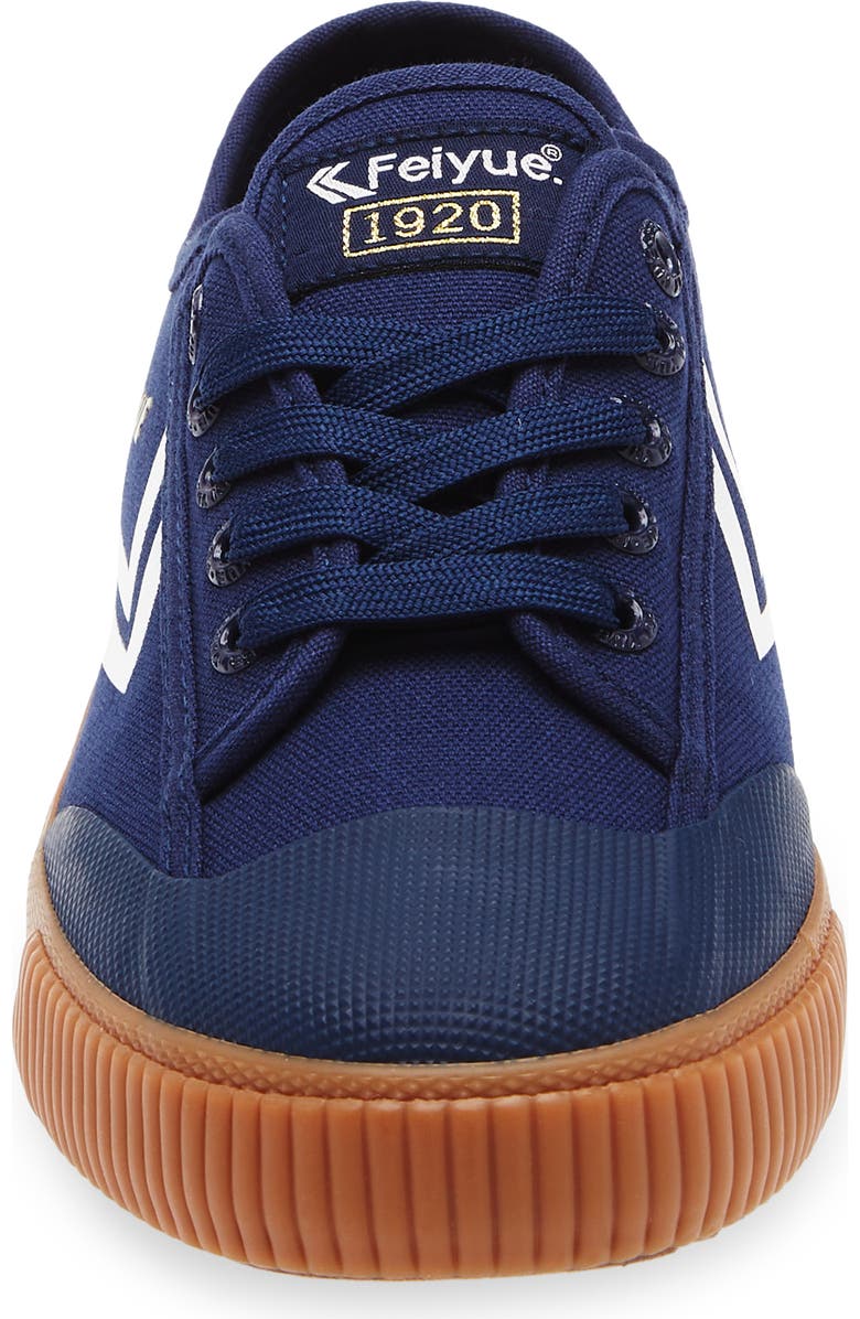 Feiyue. Kids' Fe Lo 1920 Sneaker, Alternate, color, Off White/ Navy/ Gold
