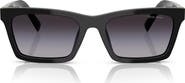 Miu Miu 55mm Gradient Rectangular Sunglasses