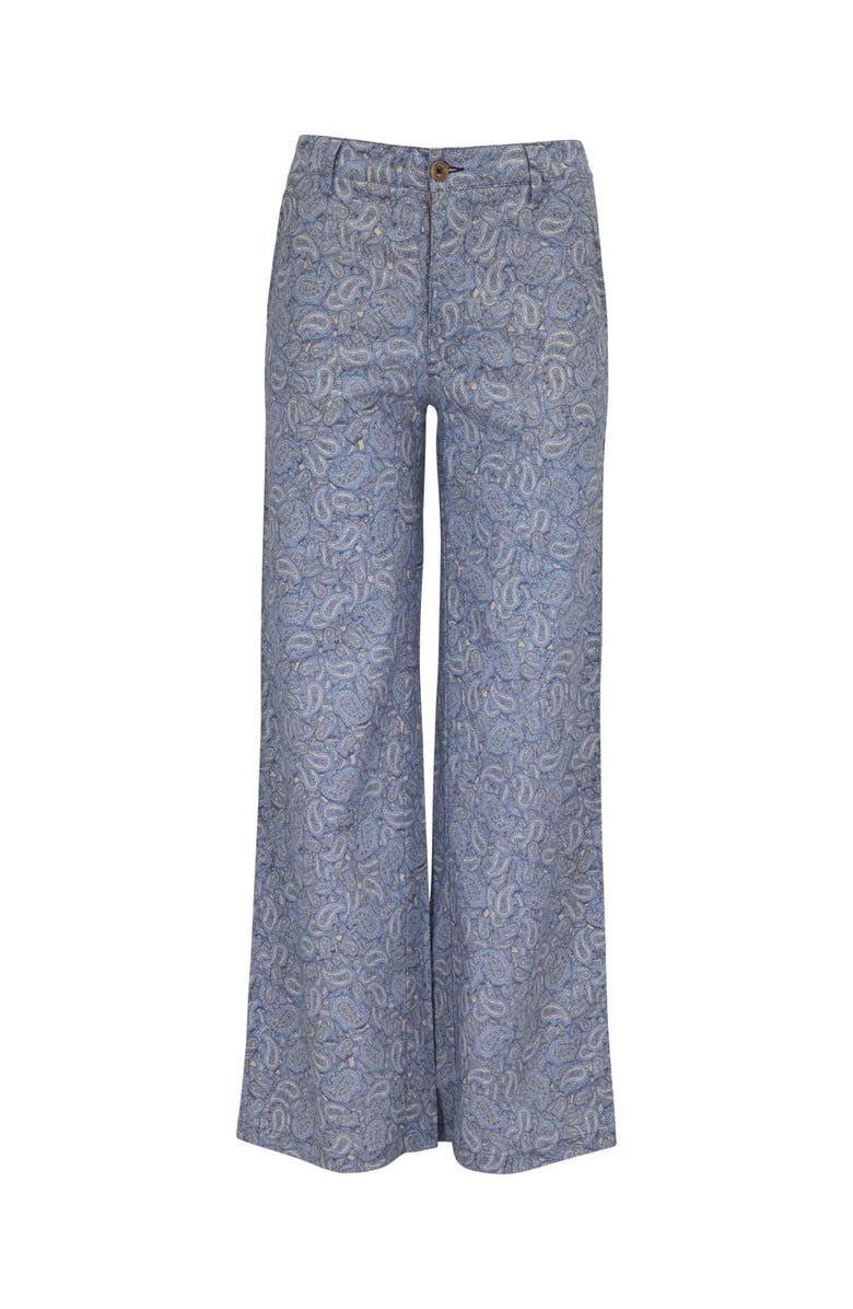 Lords of Harlech Paisley Pile Womens Wide-leg Pant, Alternate, color, Paisley Pile Natural