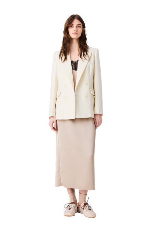 Double-breasted suit jacket