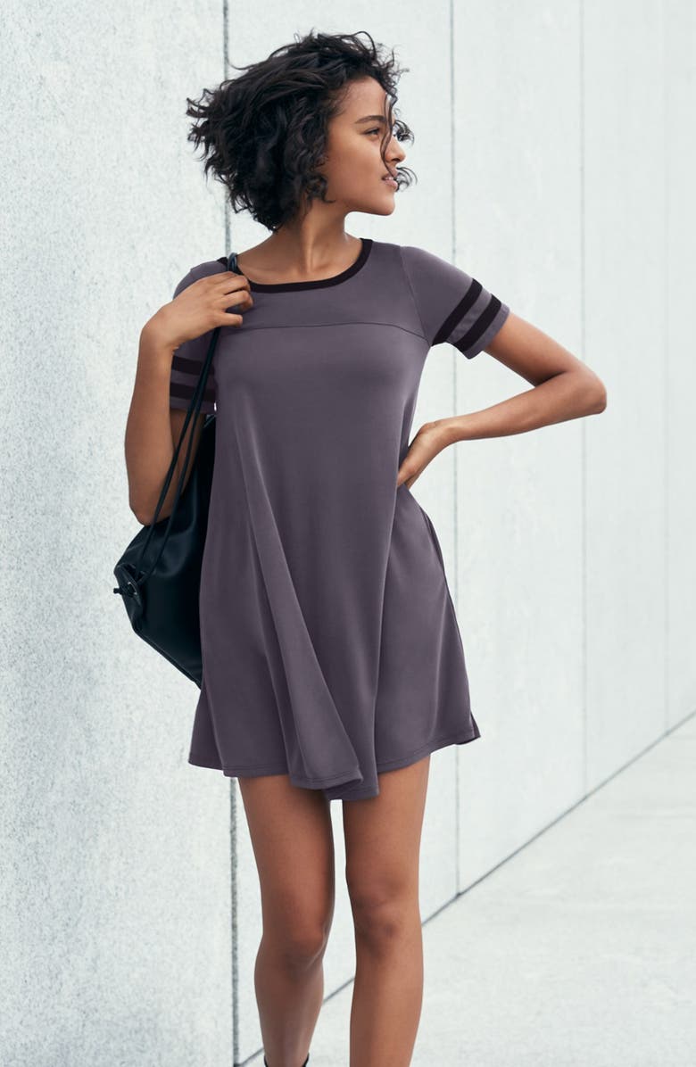 Socialite Varsity T-Shirt Dress, Alternate, color, 