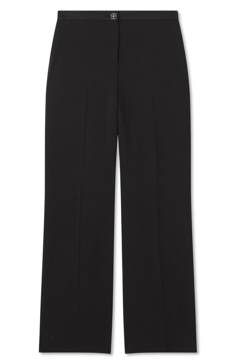 LK Bennett Claire Wide Leg Trousers, Alternate, color, Black