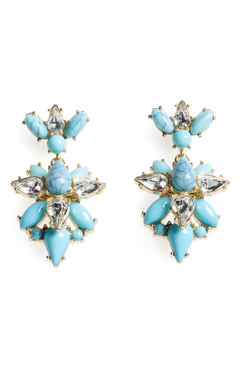 BaubleBar Bellflower Drop Earrings, Main, color, 