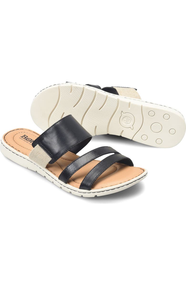 Børn Blakely Slide Sandal, Alternate, color, Black Leather