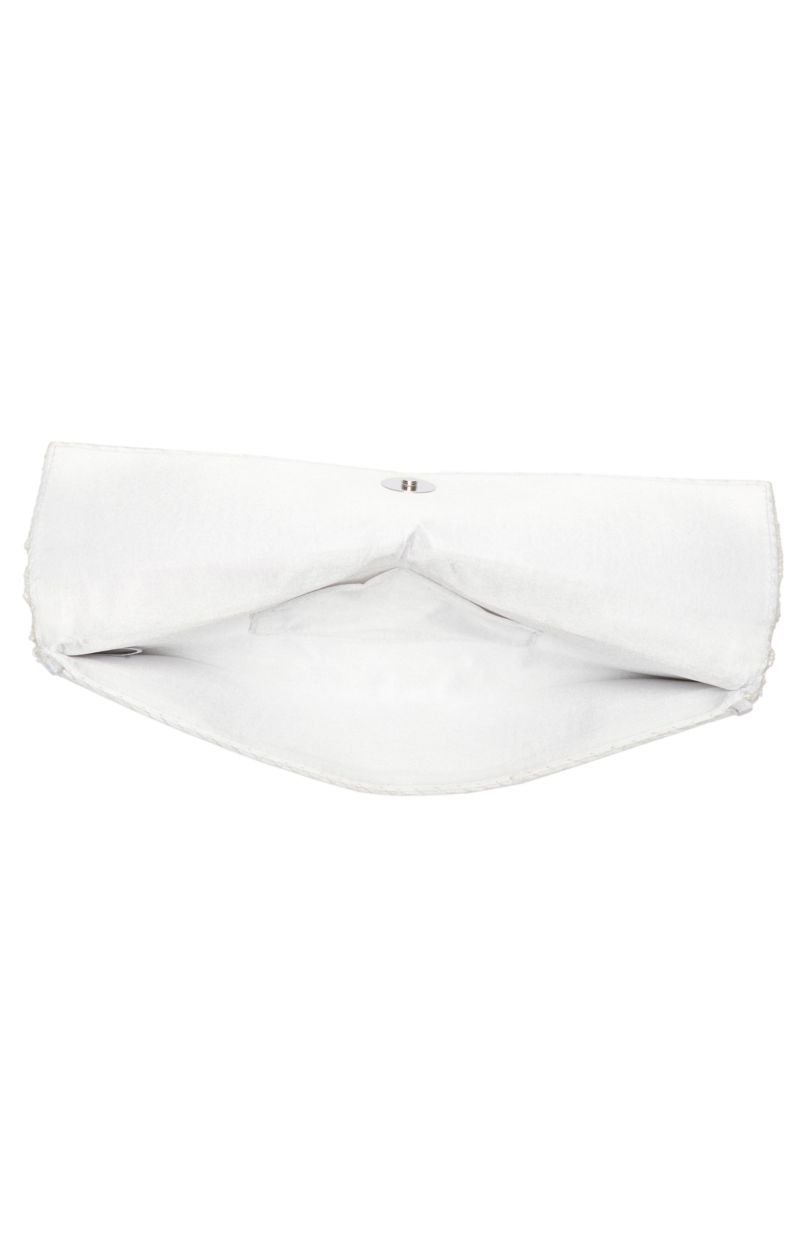 Collection XIIX Orange Beaded Flap Envelope Clutch, Alternate, color, Orange Multi