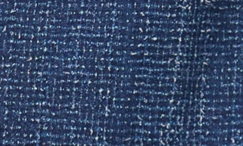 Cece Boucle Denim Dress In Blue
