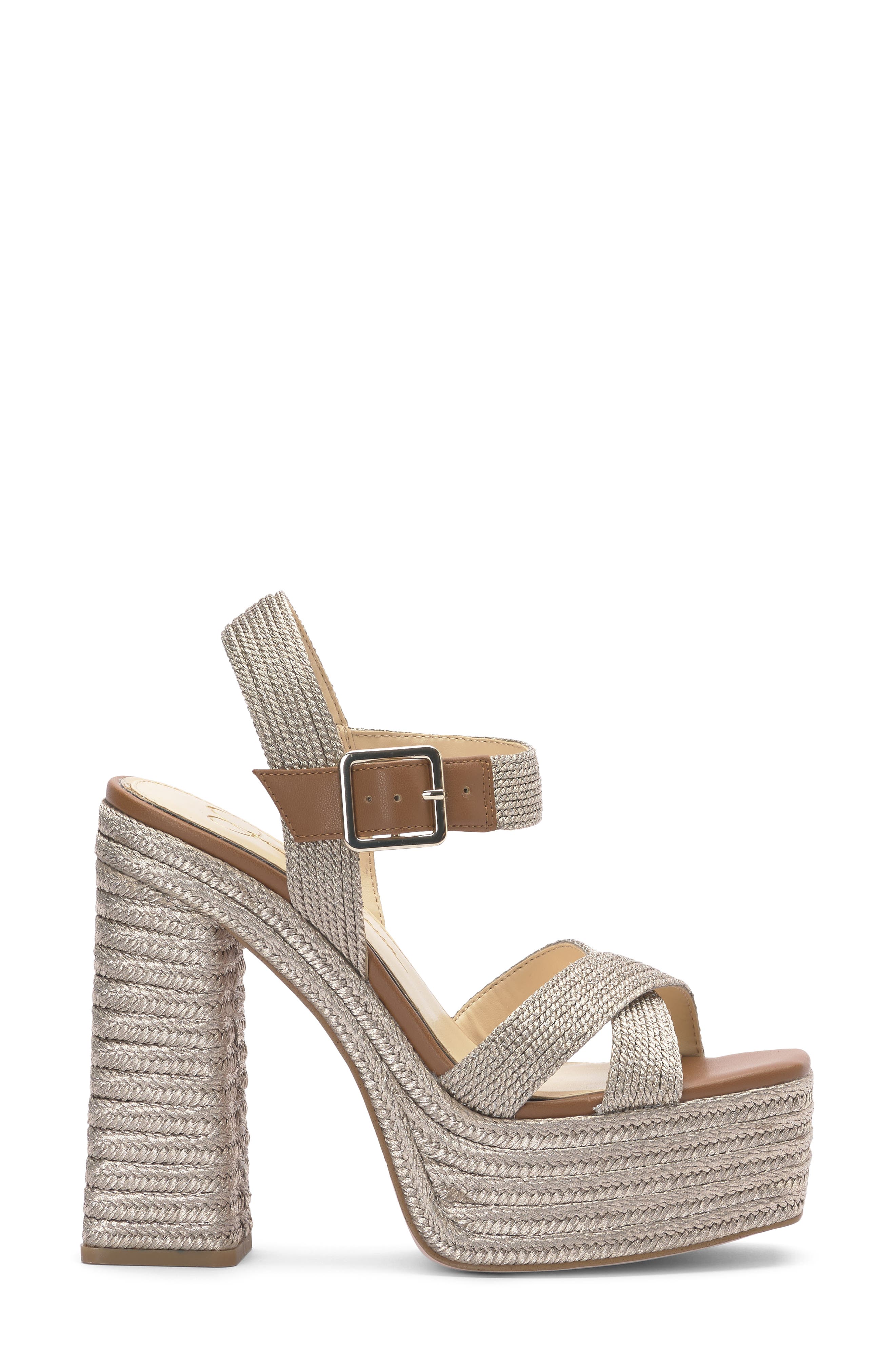 Brycen Platform Sandal, Alternate, color, PLATINO 02