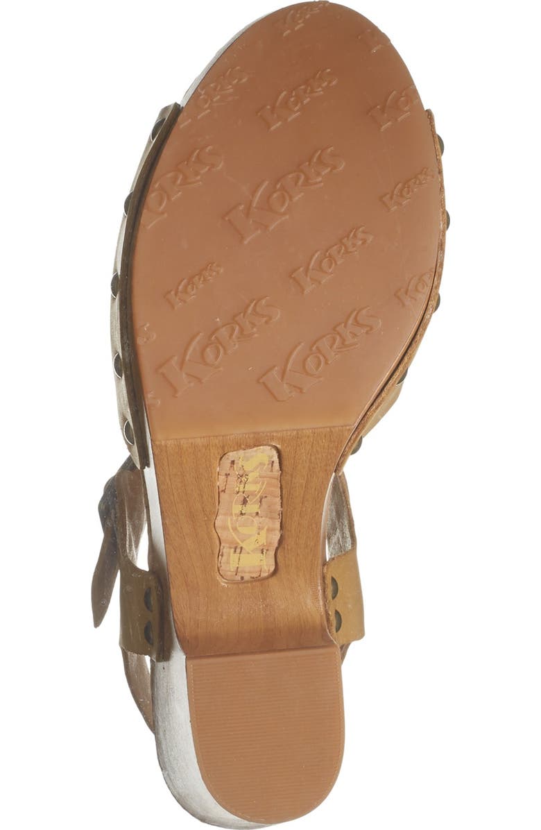 KORKS Brionna Leather Platform Block Heel Sandal, Alternate, color,