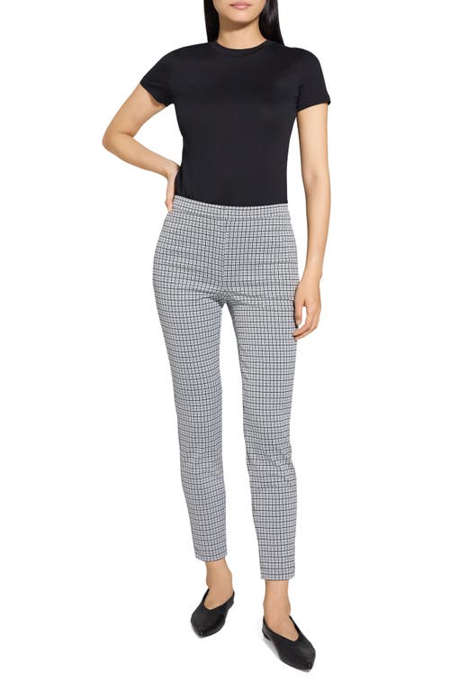 Theory Tapered High-rise Pants In Fog Multi