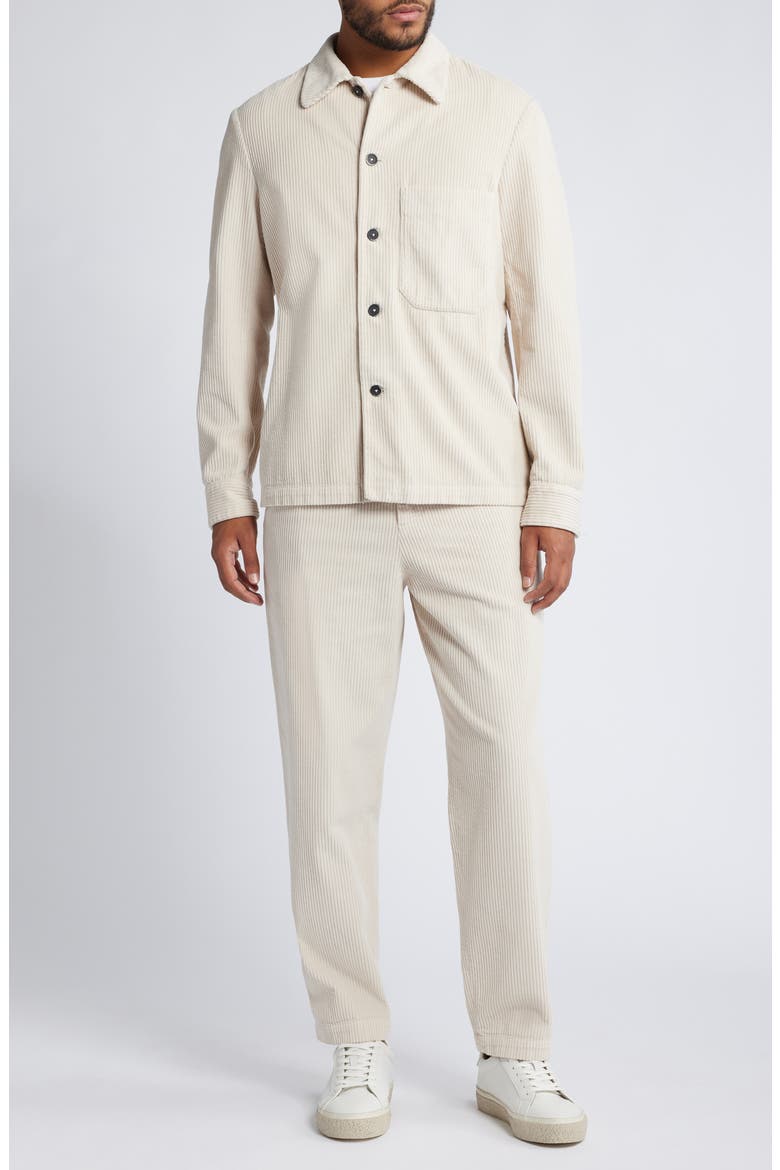 Cedrone Demi Cristal Cotton Corduroy Button-Up Overshirt, Alternate, color, CRISTAL