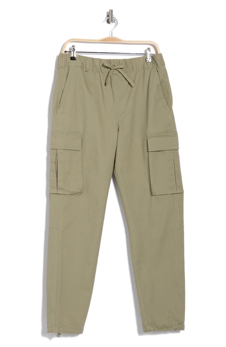 DENIM AND FLOWER Pull-On Cargo Pants, Alternate, color, Sage Green