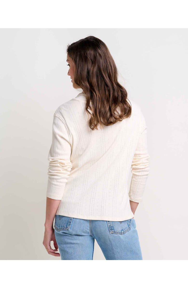 Toad & Co Foothill Pointelle Long Sleeve Turtleneck, Alternate, color, Salt