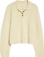 LOULOU DE SAISON Homere Cashmere Polo Sweater
