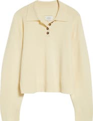 LOULOU DE SAISON Homere Cashmere Polo Sweater