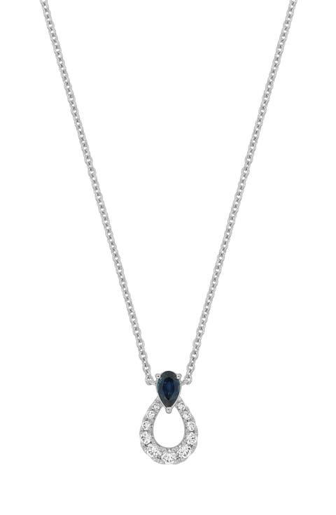 El Mar Diamond & Sapphire Pendant Necklace (Nordstrom Exclusive)