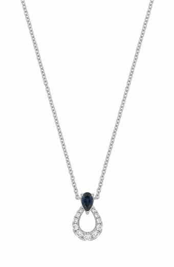 El Mar Diamond & Sapphire Pendant Necklace (Nordstrom Exclusive)