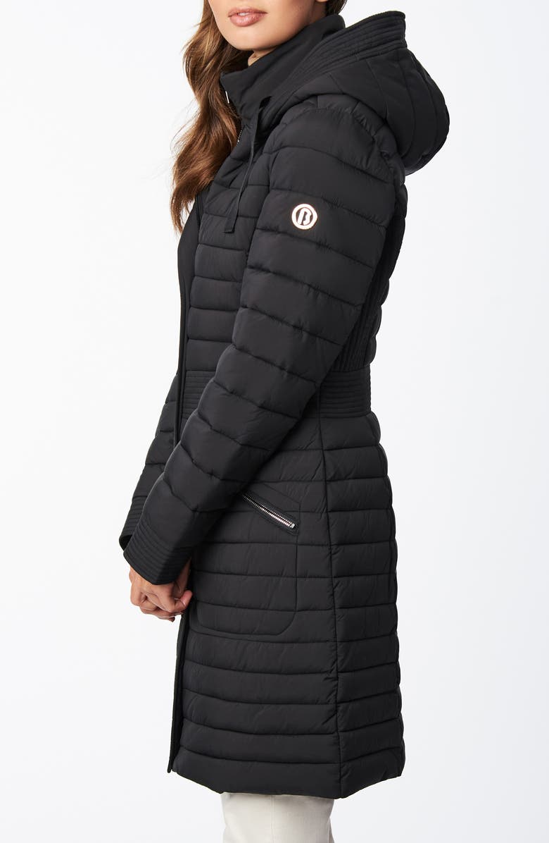 Bernardo Recycled Micro Touch Water Resistant Packable Hooded Jacket, Alternate, color, 