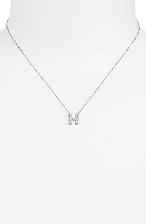 Leith Cubic Zirconia Initial Pendant Necklace