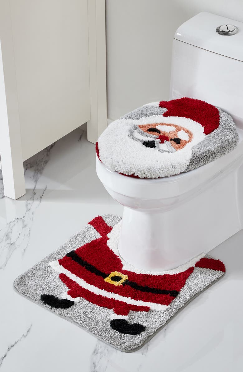 VCNY HOME Santa Holiday 2-Piece Set Bath Mat, Alternate, color,