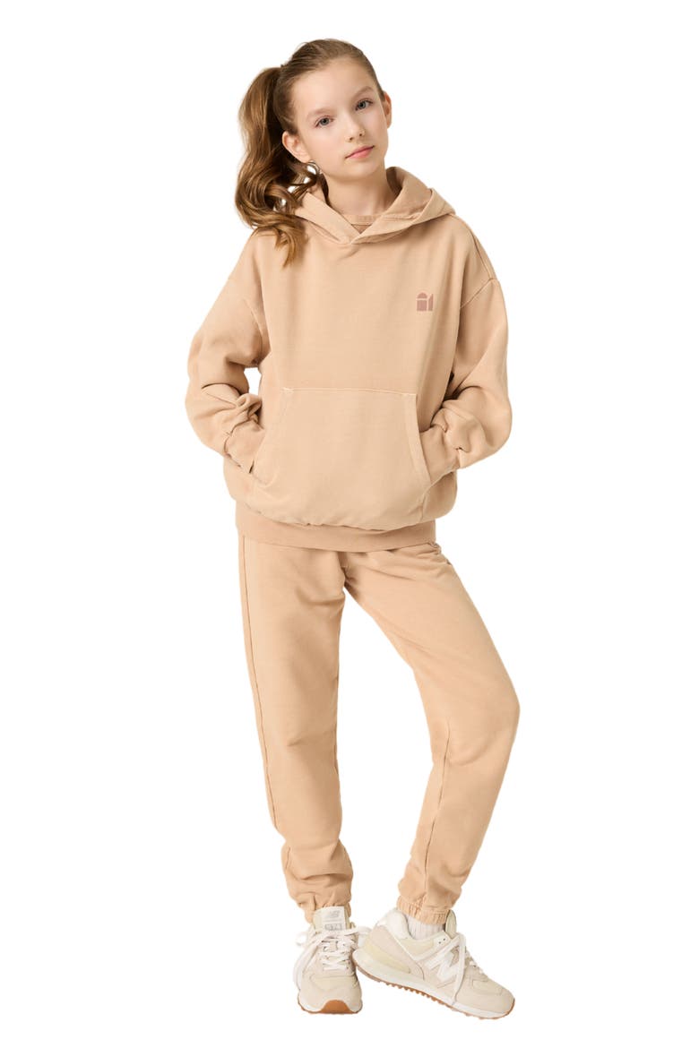Kids' Natural Dye Everyday Joggers, Alternate, color, BEIGE