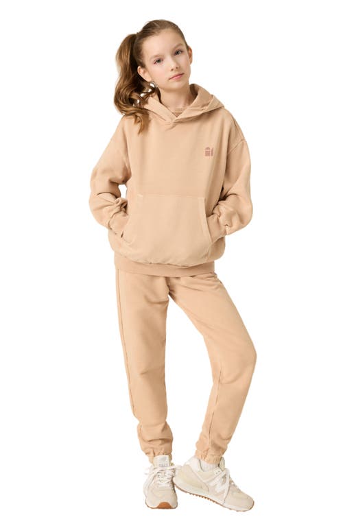The Sunday Collective Kids' Natural Dye Everyday Joggers In Beige