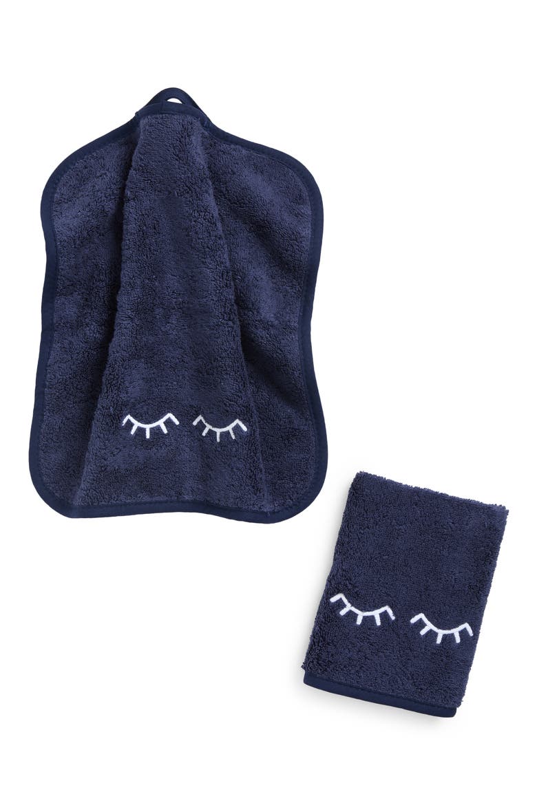 2-Pack Organic Cotton Terry Makeup Towels, Main, color, EYELID