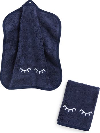 2-Pack Organic Cotton Terry Makeup Towels