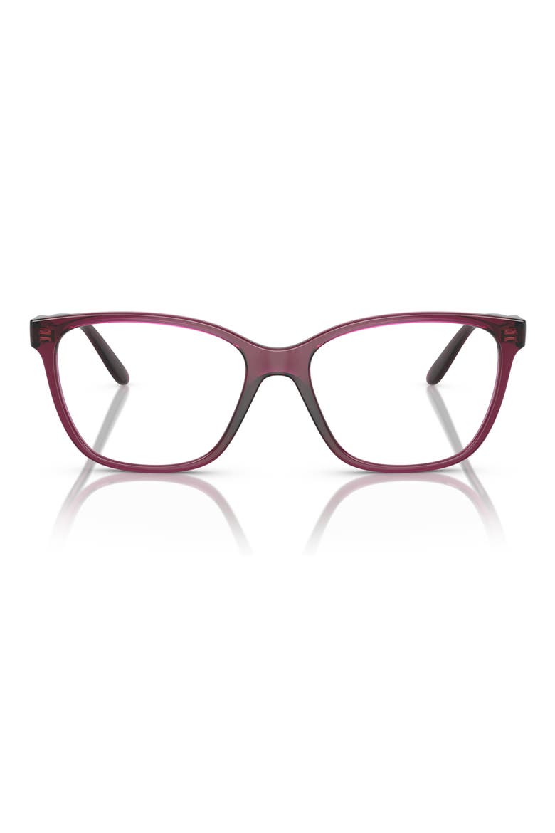 51mm Pillow Optical Glasses, Main, color, DARK RED