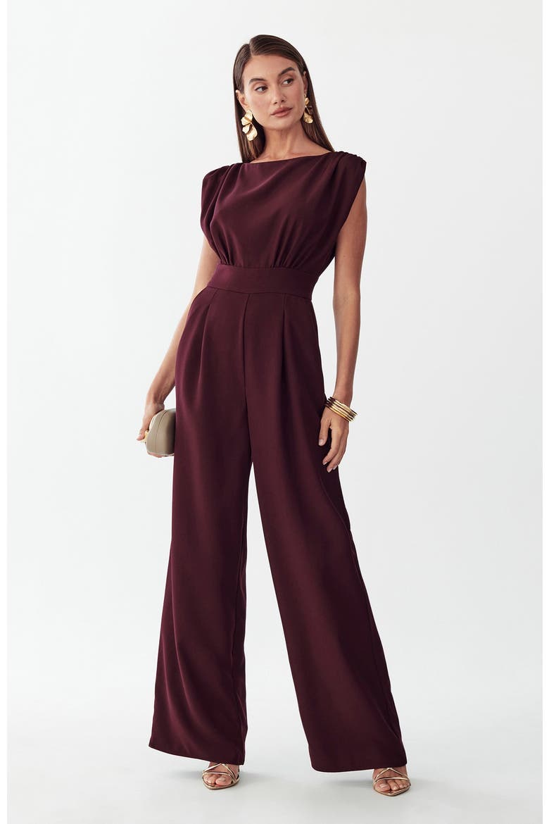Stella Jumpsuit, Alternate, color, Wine