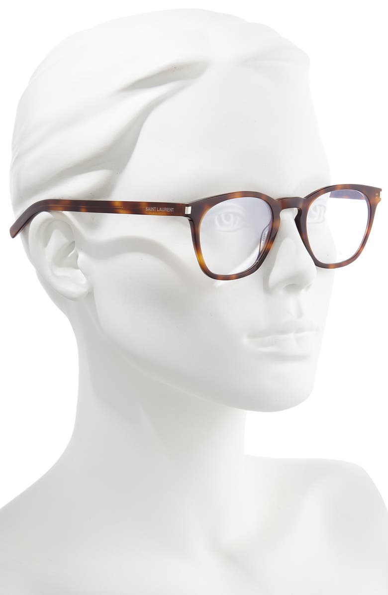 Saint Laurent 49mm Optical Glasses, Alternate, color, 