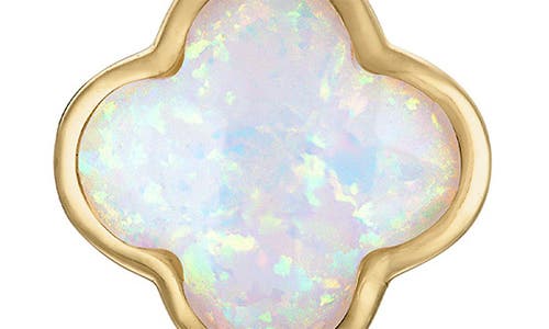 Fzn 10k Gold Quatrefoil Stud Earrings