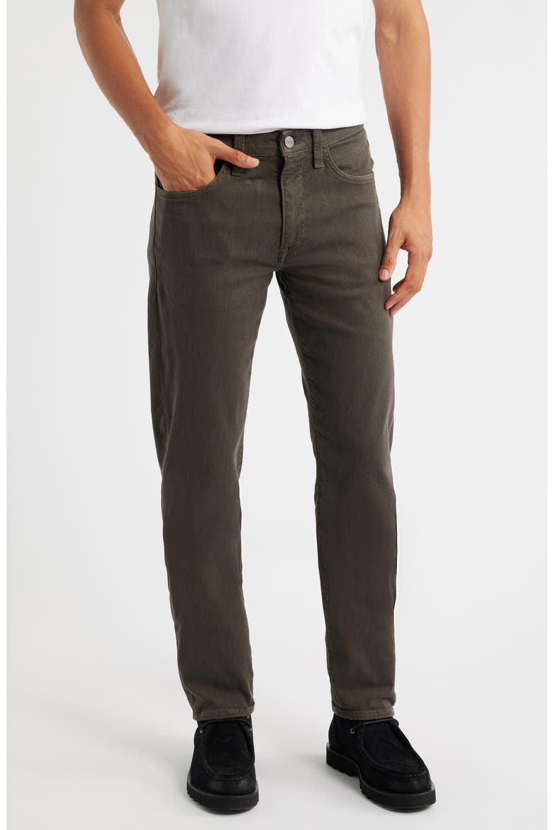 Courage Brown Diagonal Straight Leg 5-Pocket Pants, Main, color, BROWN DIAGONAL