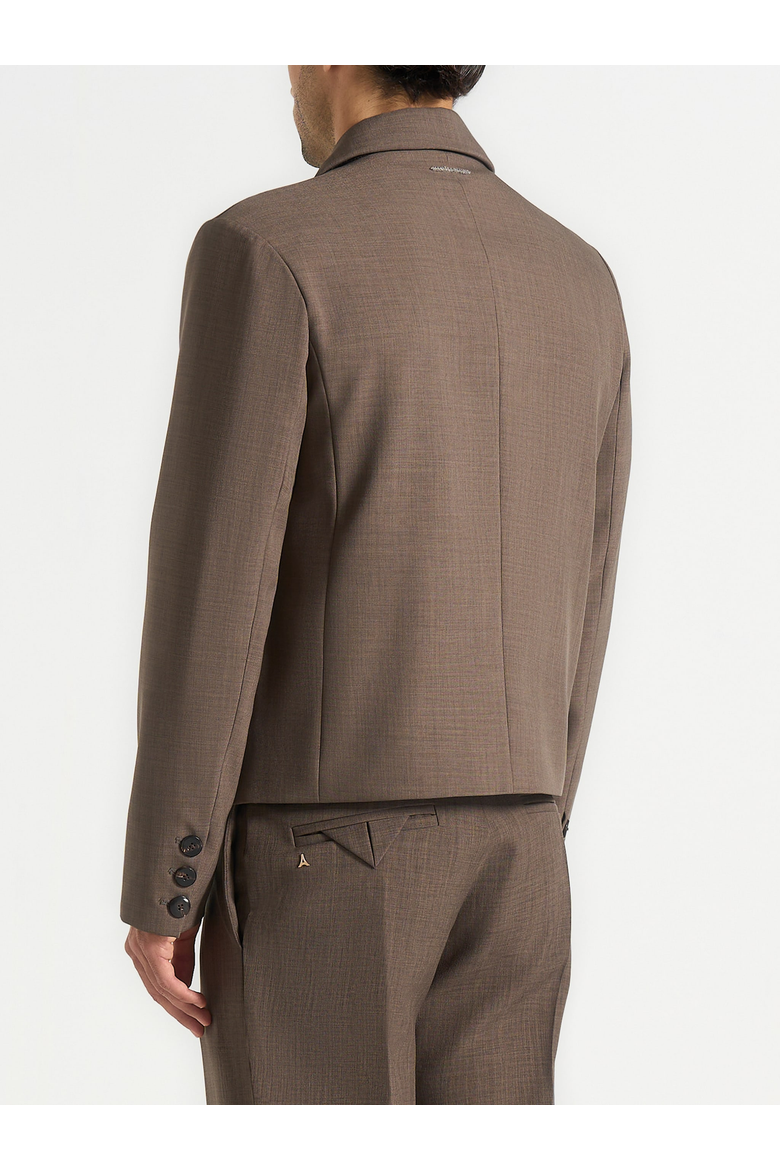 Silas - Cropped Blazer, Alternate, color, Dark Taupe