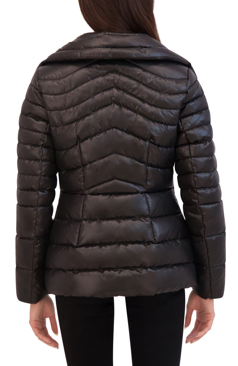 Kenneth Cole New York Core Chevron Quilted Jacket, Alternate, color, Black