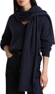 Lauren Ralph Lauren V-Neck Sweater & Scarf