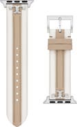 Tory Burch Kira Leather Apple Watch® Strap, 20mm