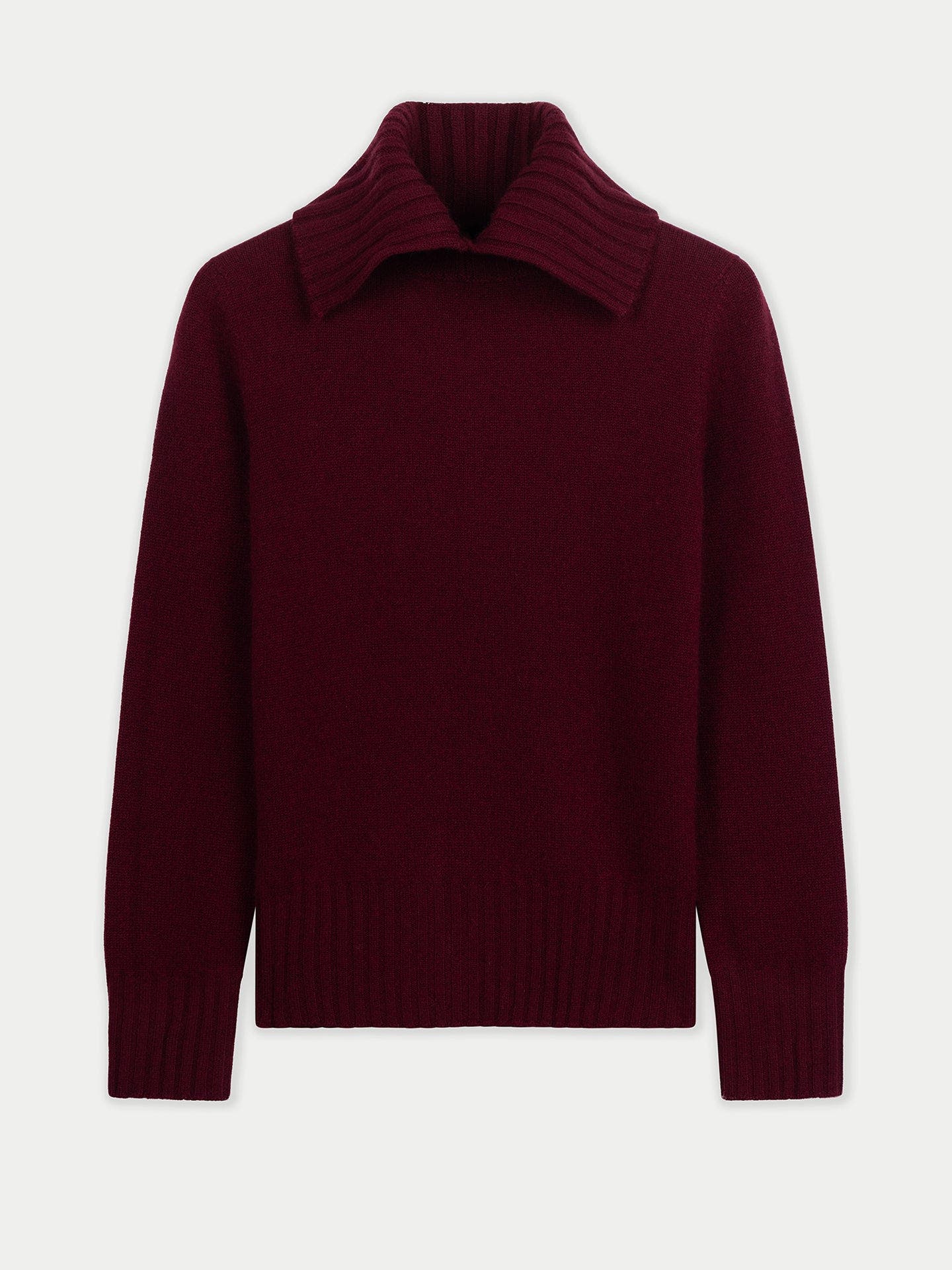 Slit T-Neck Sweater - image 3