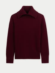 Gobi Cashmere Slit T-Neck Sweater