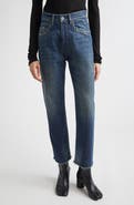 Maison Margiela Distressed Raw Hem Straight Leg Jeans