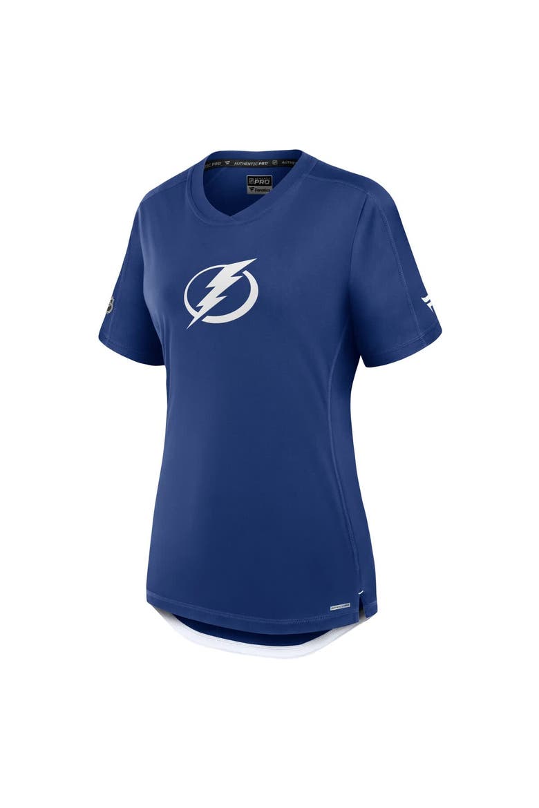 Women's Fanatics  Blue Tampa Bay Lightning Authentic Pro Rink Tech T-Shirt, Alternate, color, Blue