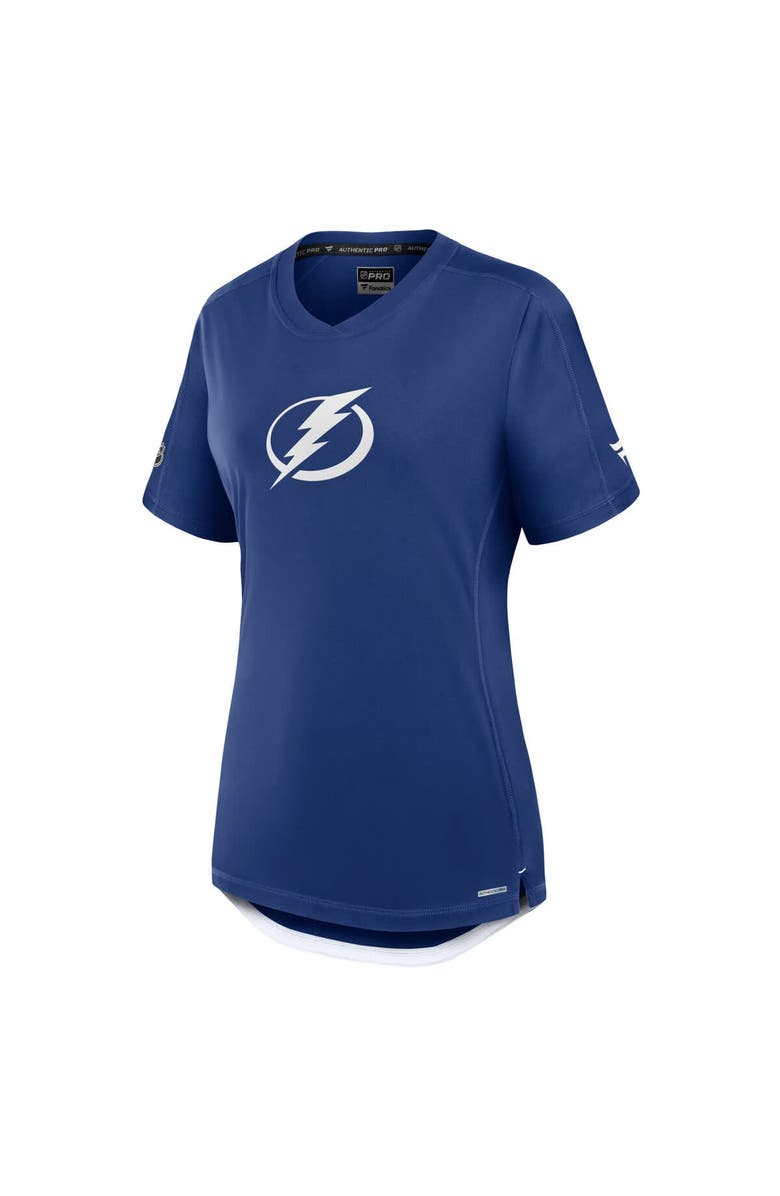 FANATICS Women's Fanatics  Blue Tampa Bay Lightning Authentic Pro Rink Tech T-Shirt, Alternate, color, Blue