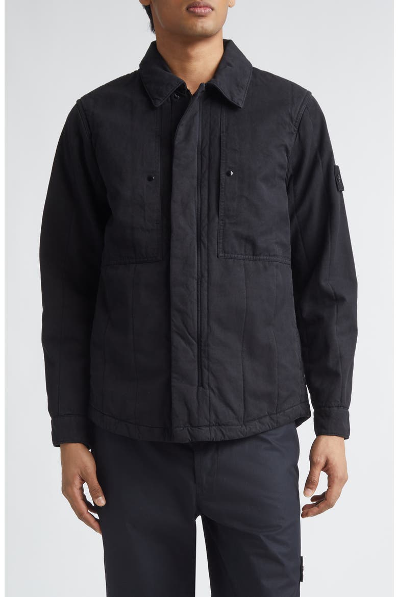 Cotton & Flax Jacket, Main, color, BLACK