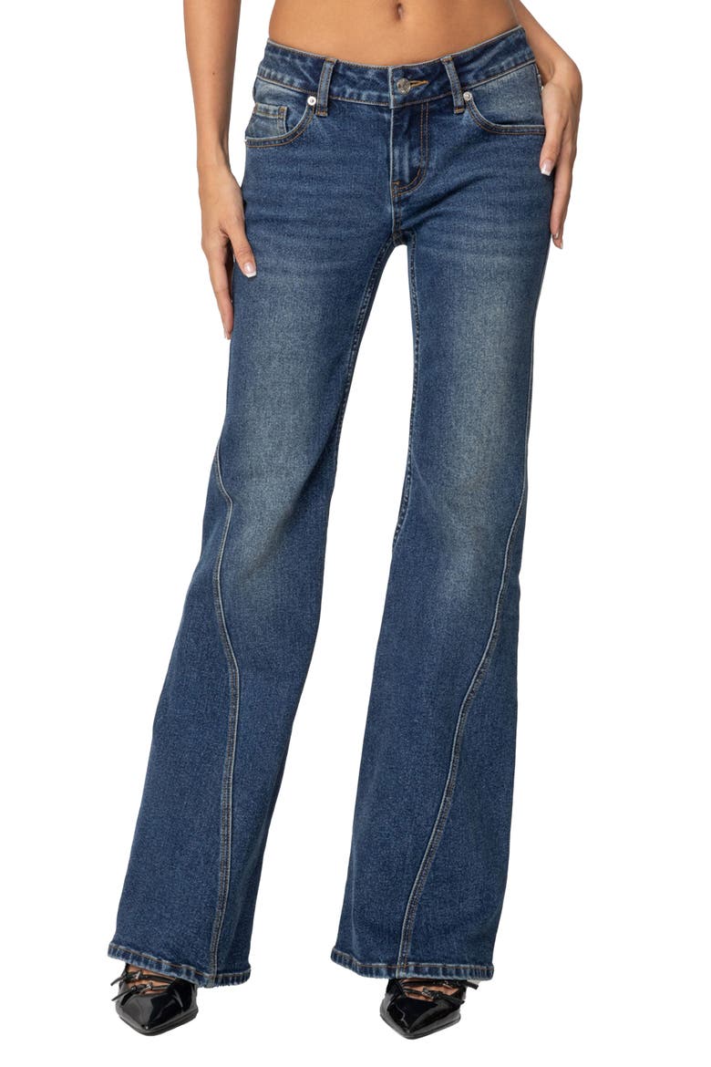 Colton Low Rise Bootcut Jeans, Main, color, BLUE