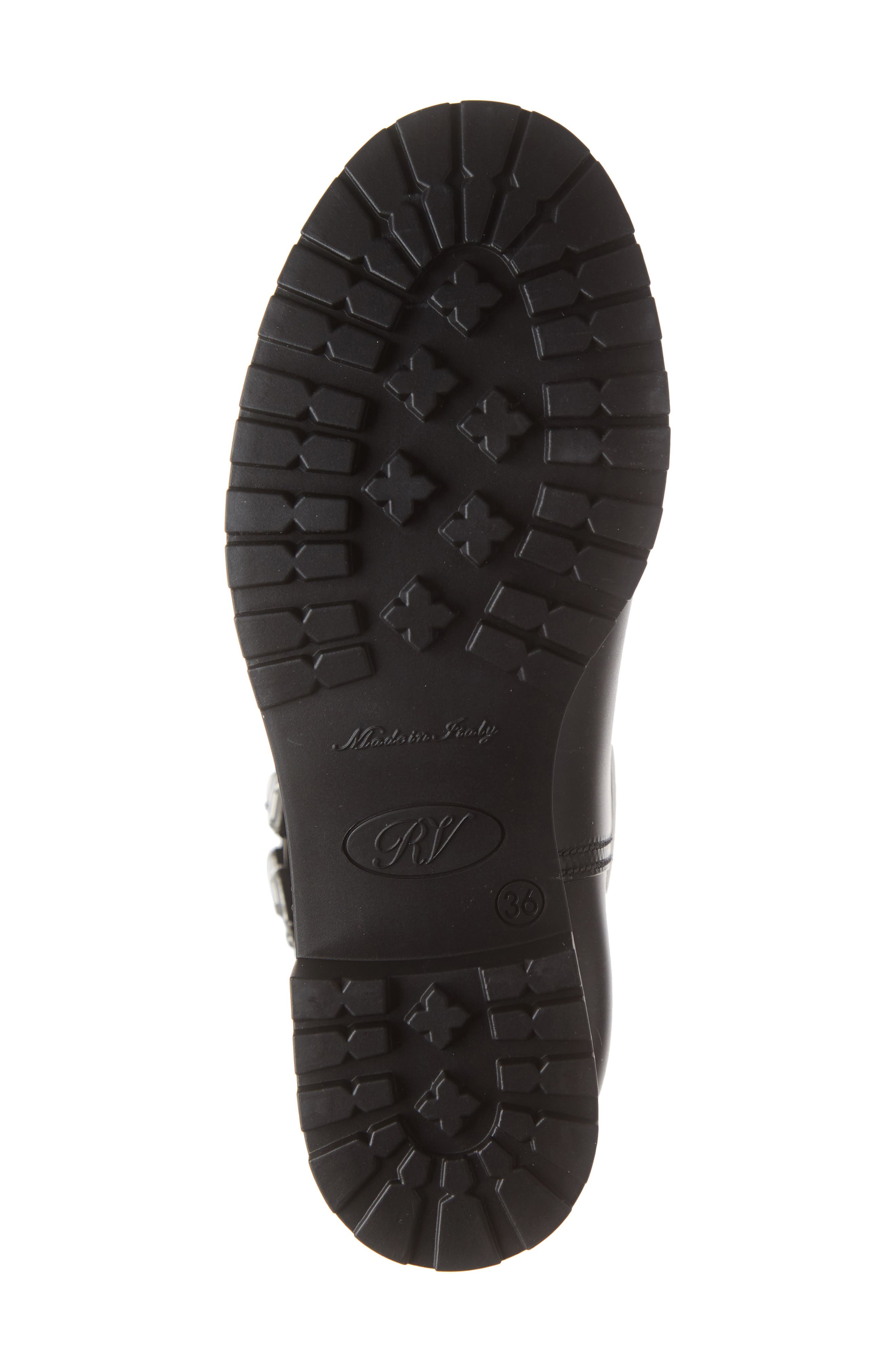 Roger Vivier Tempête Viv Crystal Buckle Waterproof Rain Boot, Alternate, color, 