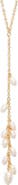 Nordstrom Demi-Fine Faux Pearl Lariat Necklace
