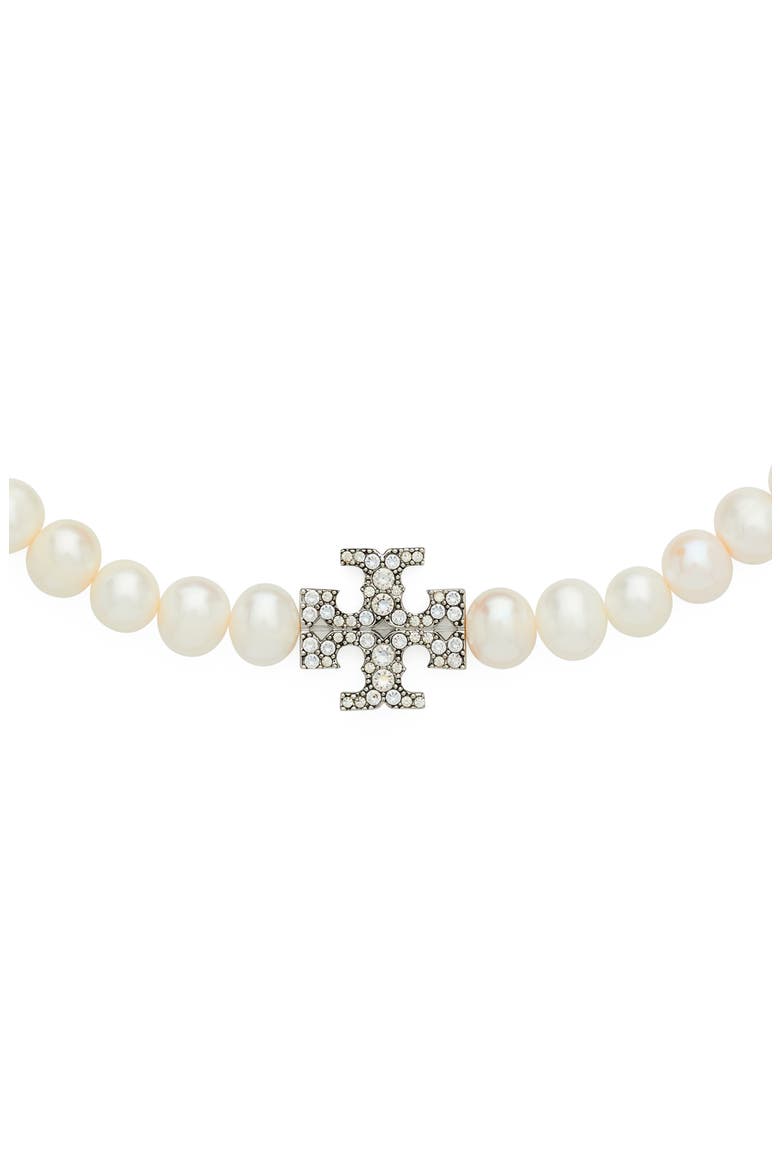 Moondance Pearl and Pavé Necklace, Alternate, color, TORY SILVER / PEARL / CRYSTAL