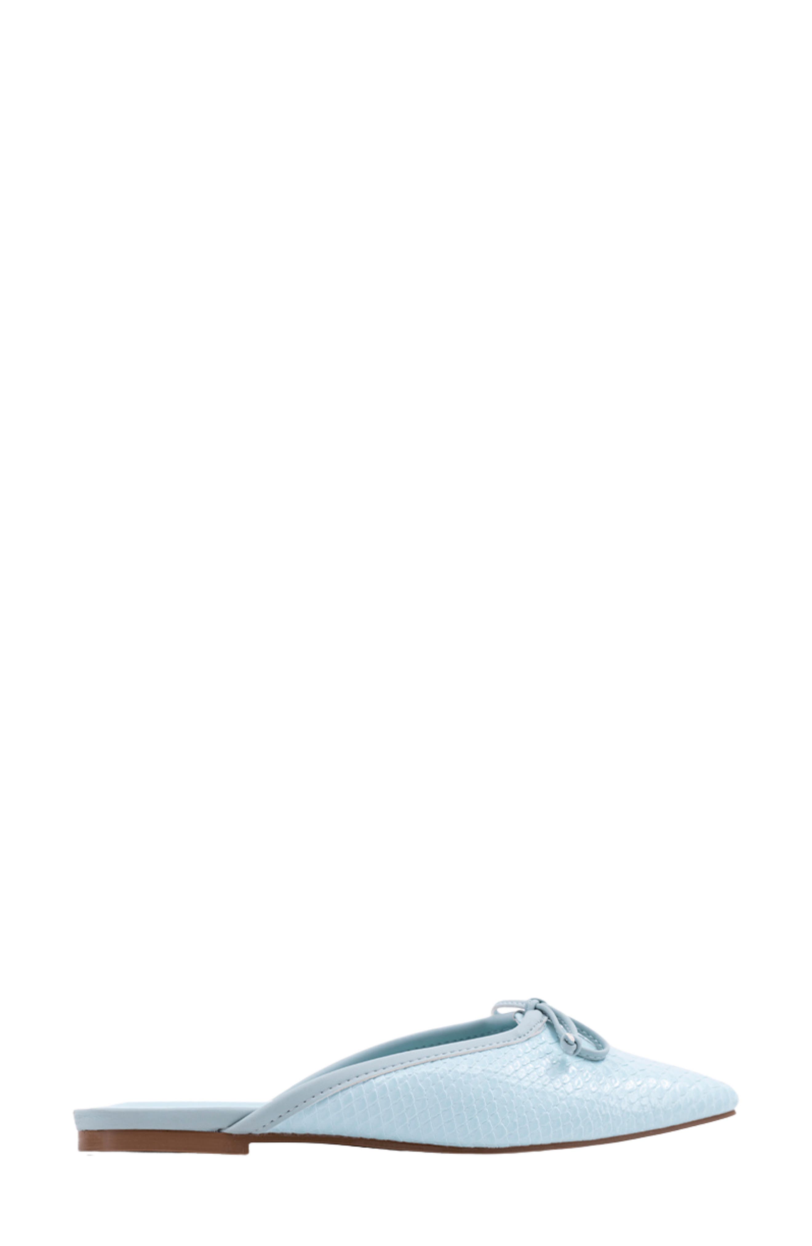 Andrea Slide Flat, Alternate, color, MINT SNAKE